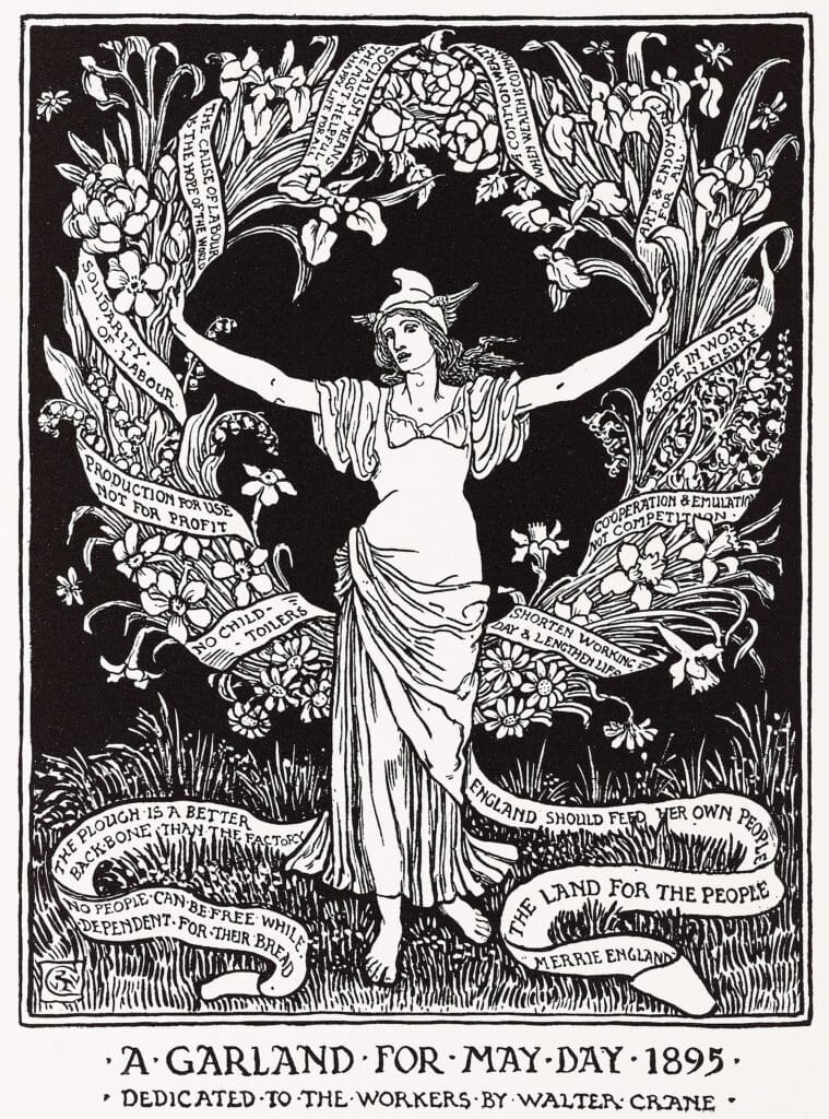 Walter Crane's "A Garland for May Day"