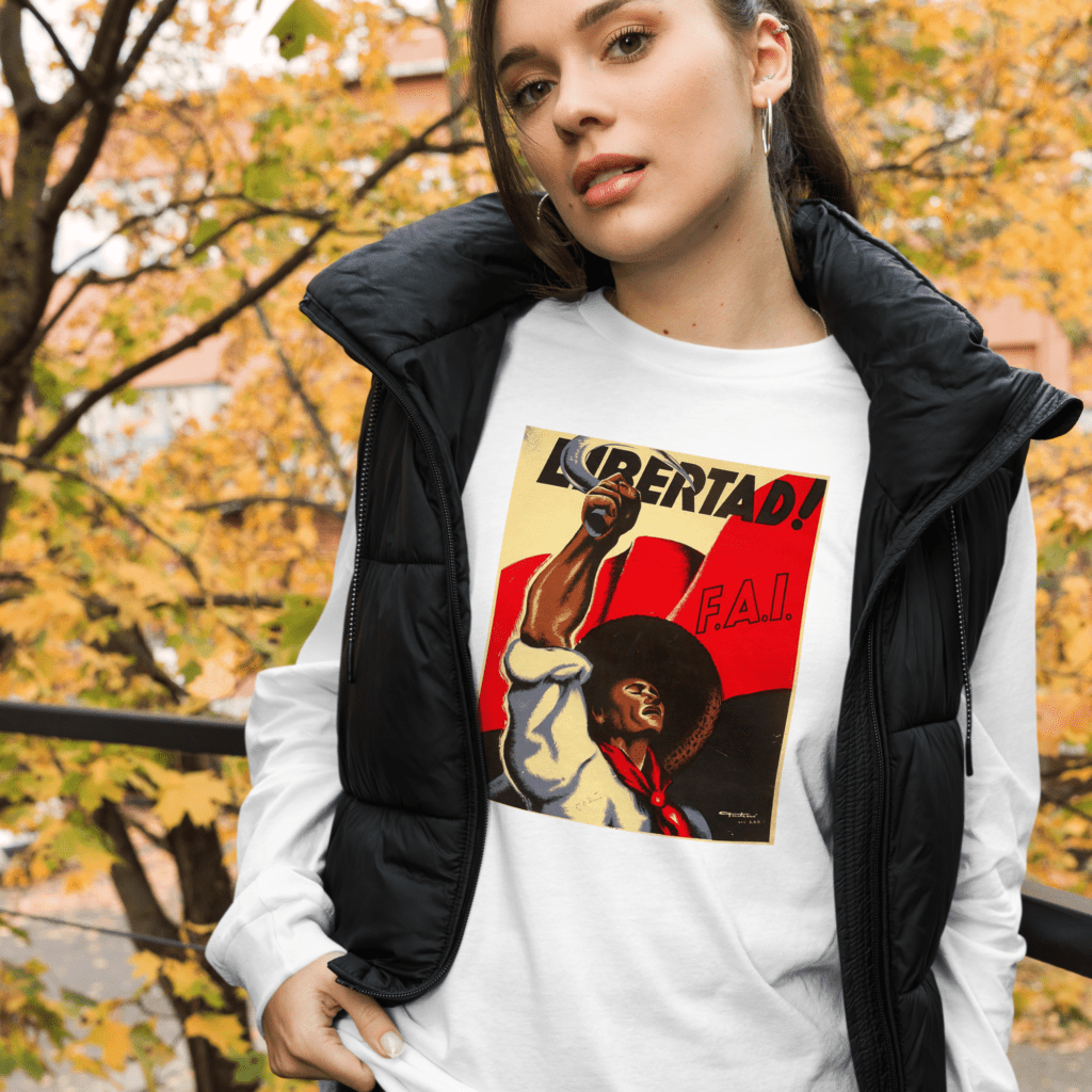Libertad! unisex long sleeve tee available at https://souled-out.world/products/libertad-unisex-long-sleeve-tee