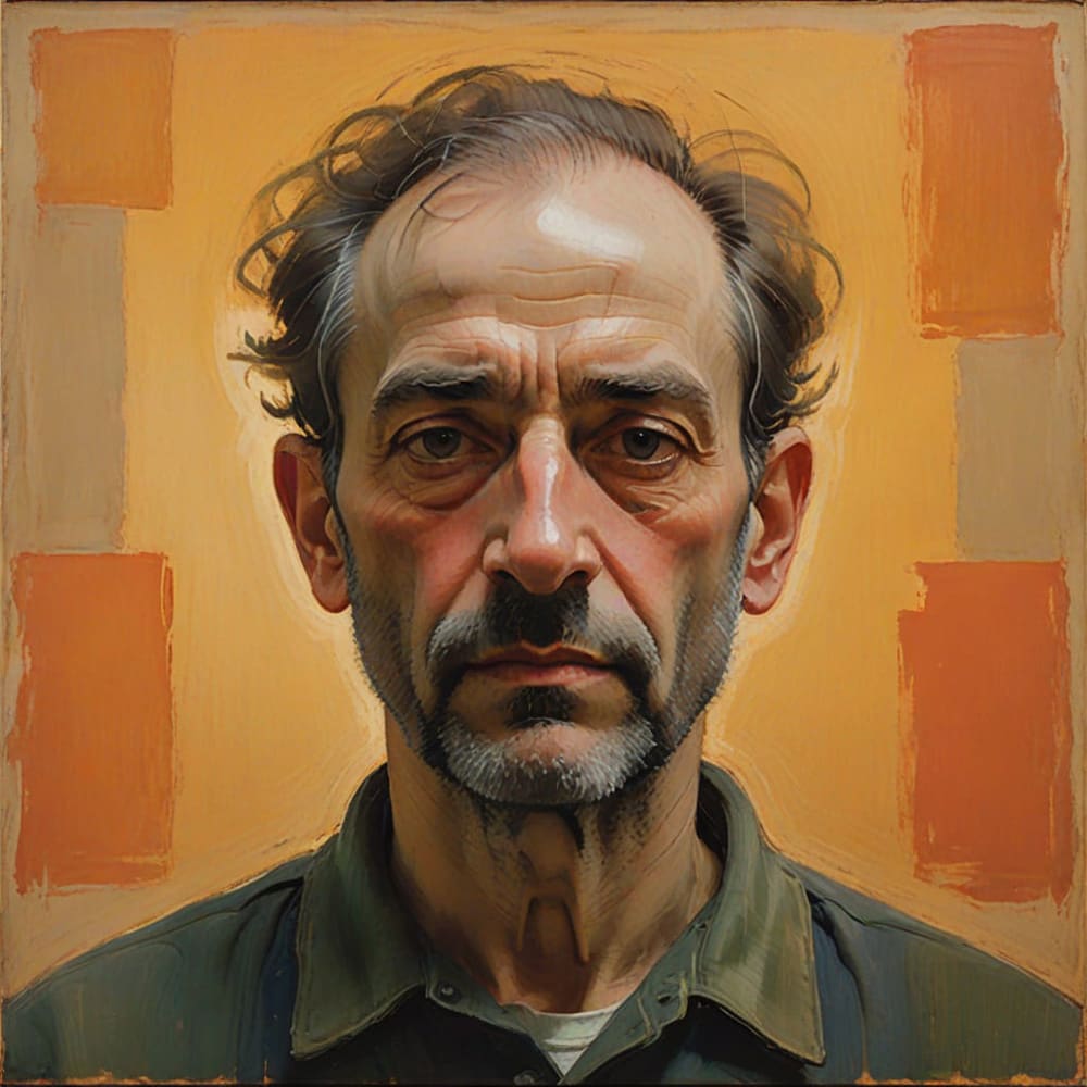 Colour Field Painting Man